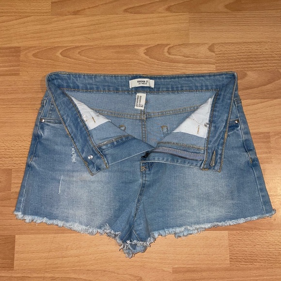 High Waisted Jean Shorts - Picture 4 of 6